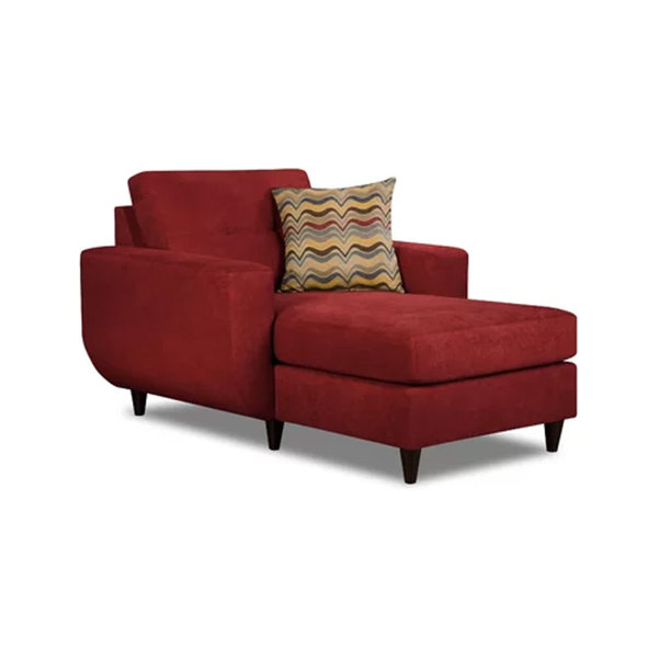 Hankins modern glam chesterfield best sale chaise lounge